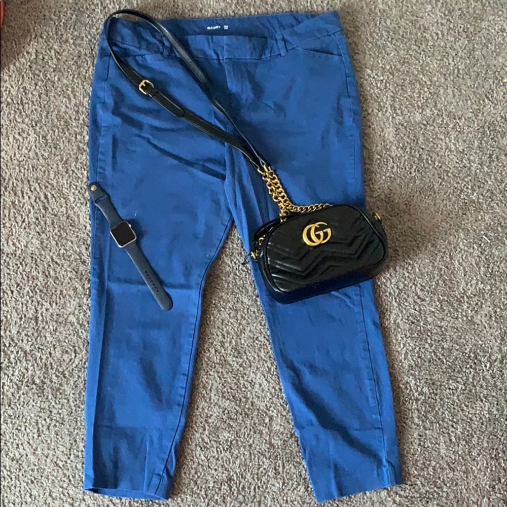Blue work/casual pants